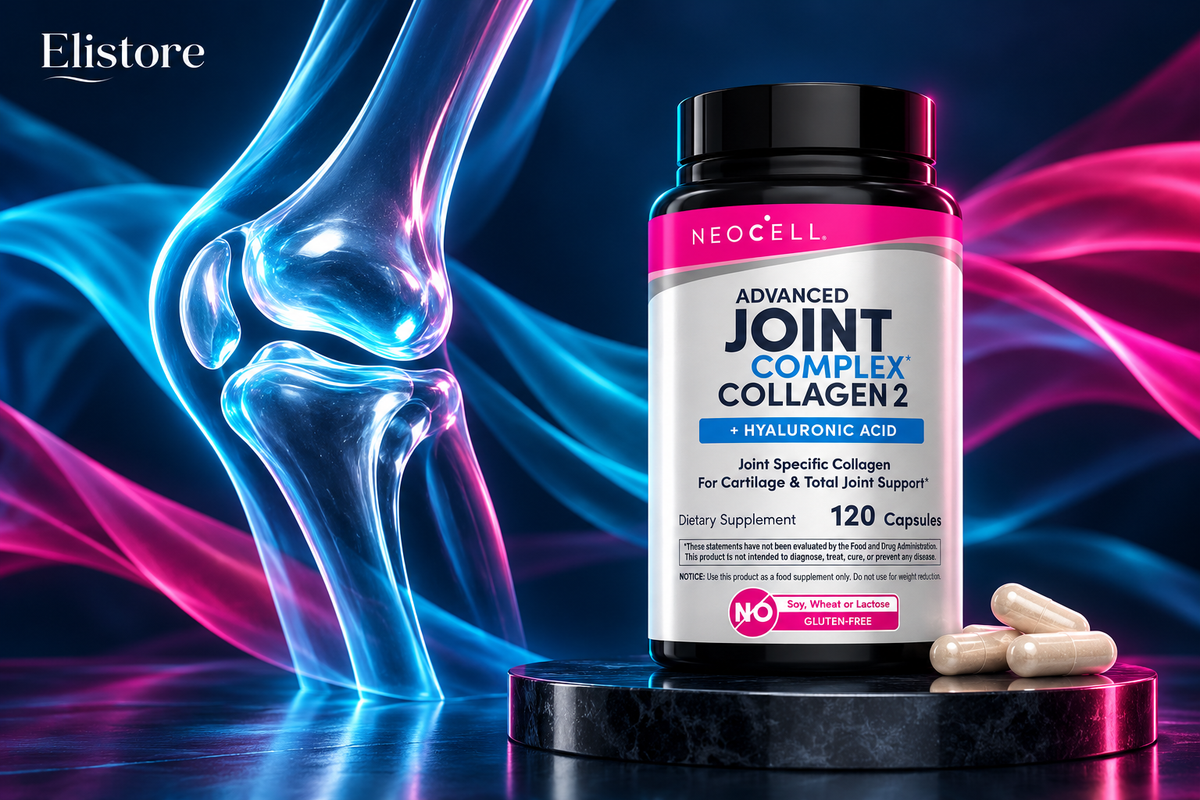 Elistore — NeoCell Joint Complex კოლაგენი და სახსრის მხატვრული ვიზუალი