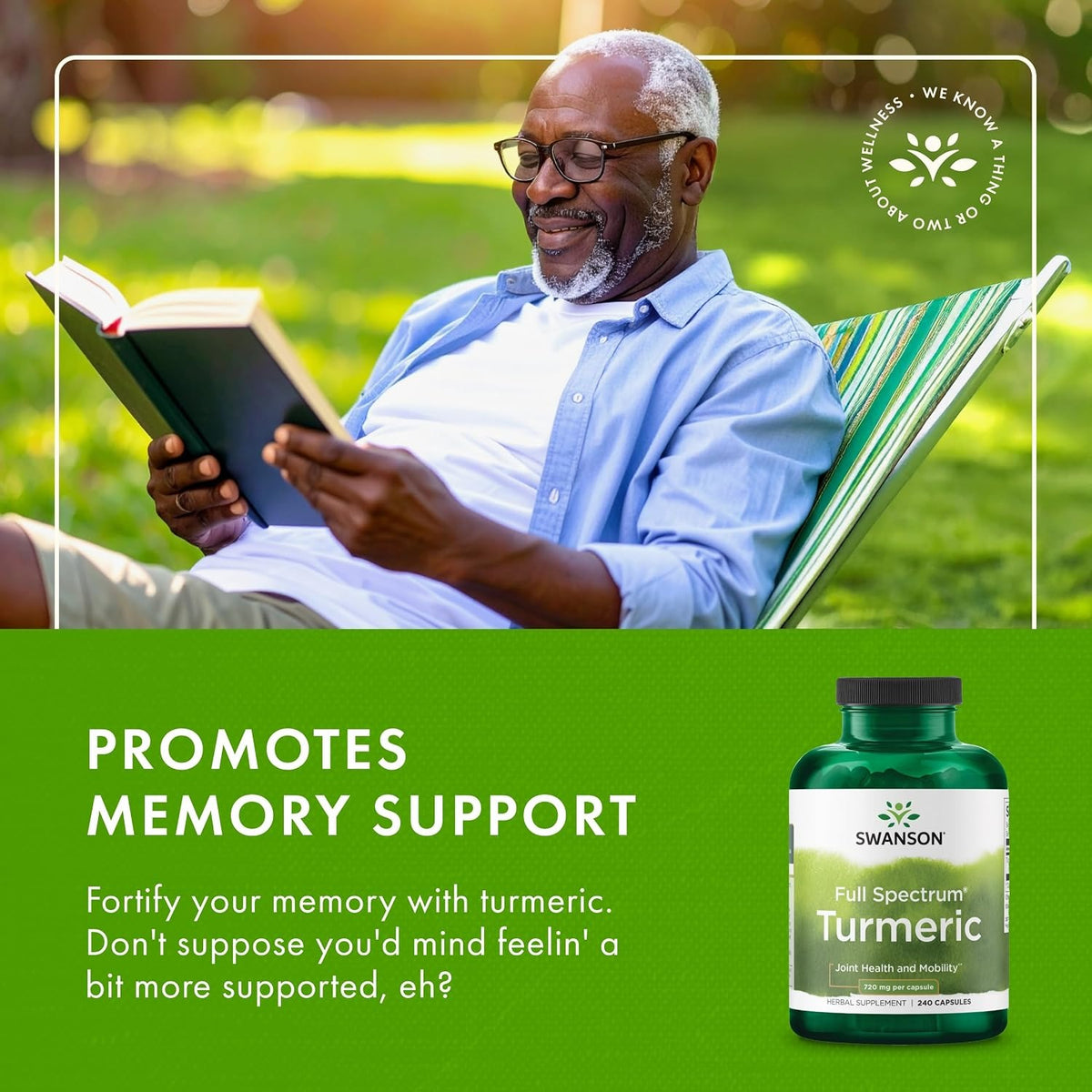 Swanson Full Spectrum Turmeric 720 mg — 240 Vegan Capsules