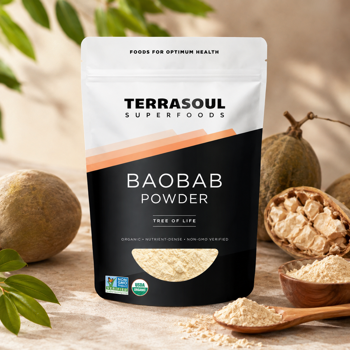 Terrasoul Superfoods Порошок баобаба — 340 г (12 унций)