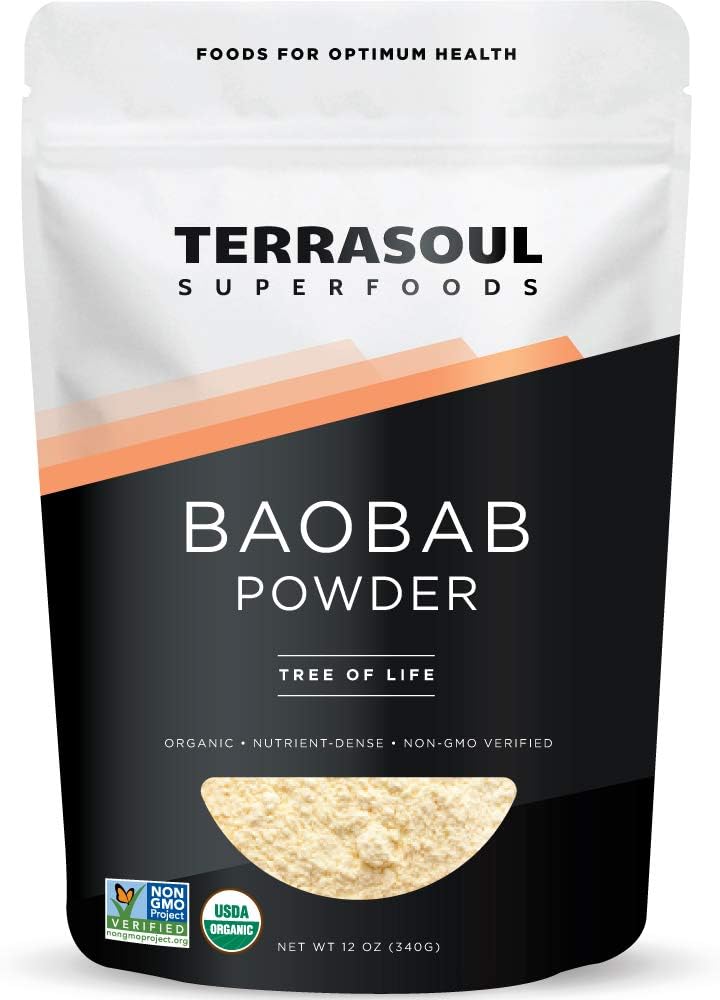 Terrasoul Superfoods Порошок баобаба — 340 г (12 унций)