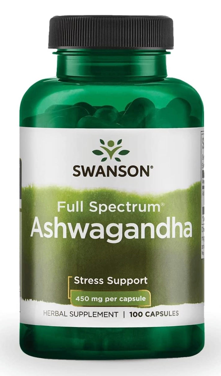 Swanson Full Spectrum Ashwagandha 450 mg 100 capsules