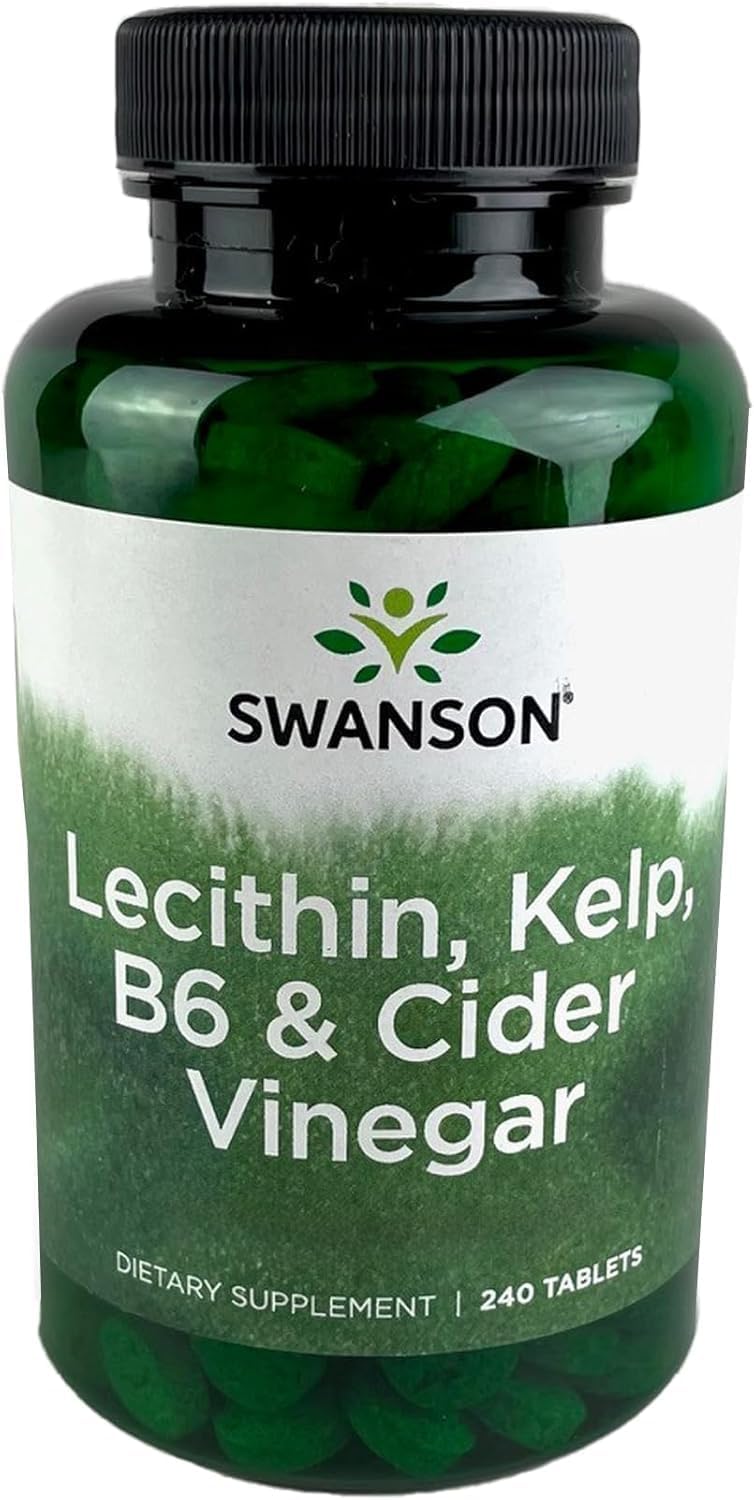 Swanson Lecithin, Kelp, B6 & Cider Vinegar – Weight Management | 240 ტაბლეტი