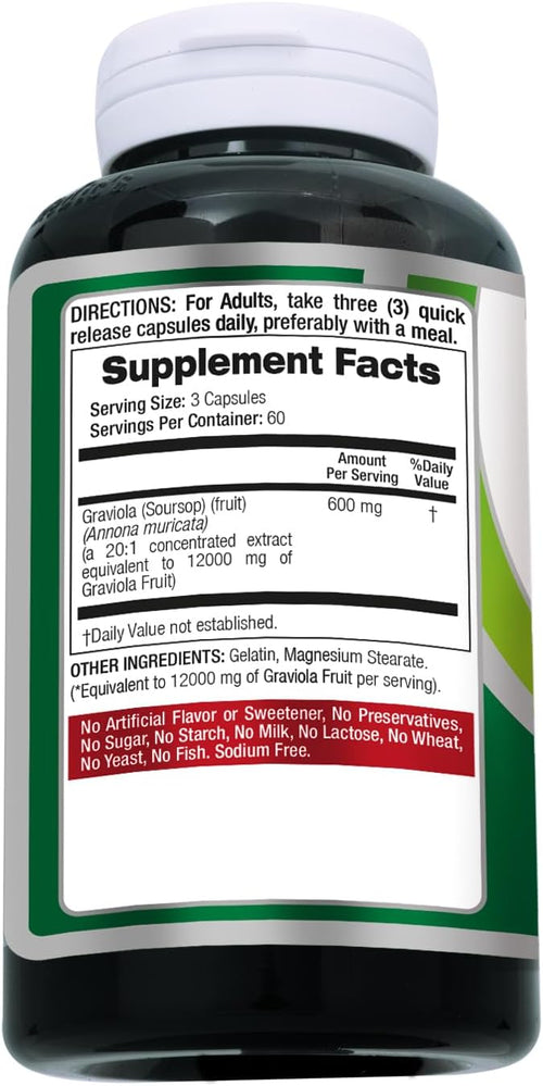 Fito Medic's Soursop Graviola 12,000 mg — 180 კაფსულა