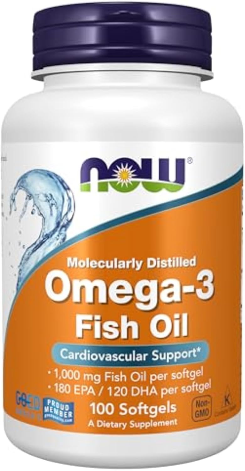 NOW Foods Omega-3 Fish Oil 1000 mg — 100 კაფსულა