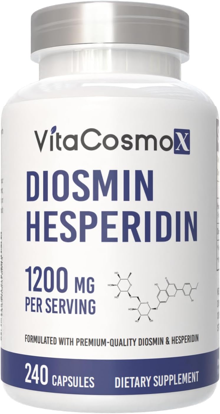 VitaCosmoX Diosmin + Hesperidin 1200 მგ, 240 კაფსულა