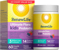 Renew Life Ultimate Flora Kids Probiotic 3 Billion – საბავშვო პრობიოტიკი, 60 საღეჭი ტაბლეტი