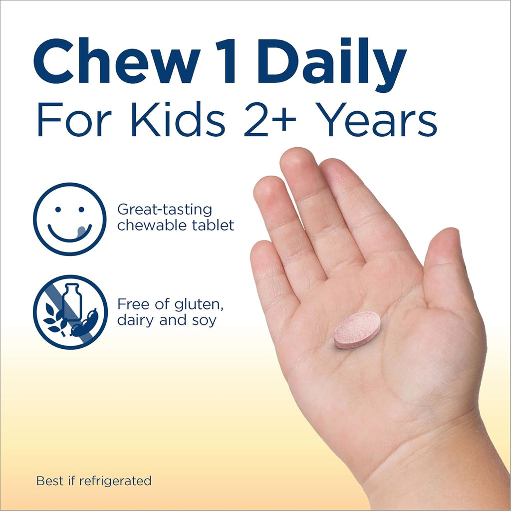 Renew Life Ultimate Flora Kids Probiotic 3 Billion – საბავშვო პრობიოტიკი, 90 საღეჭი ტაბლეტი
