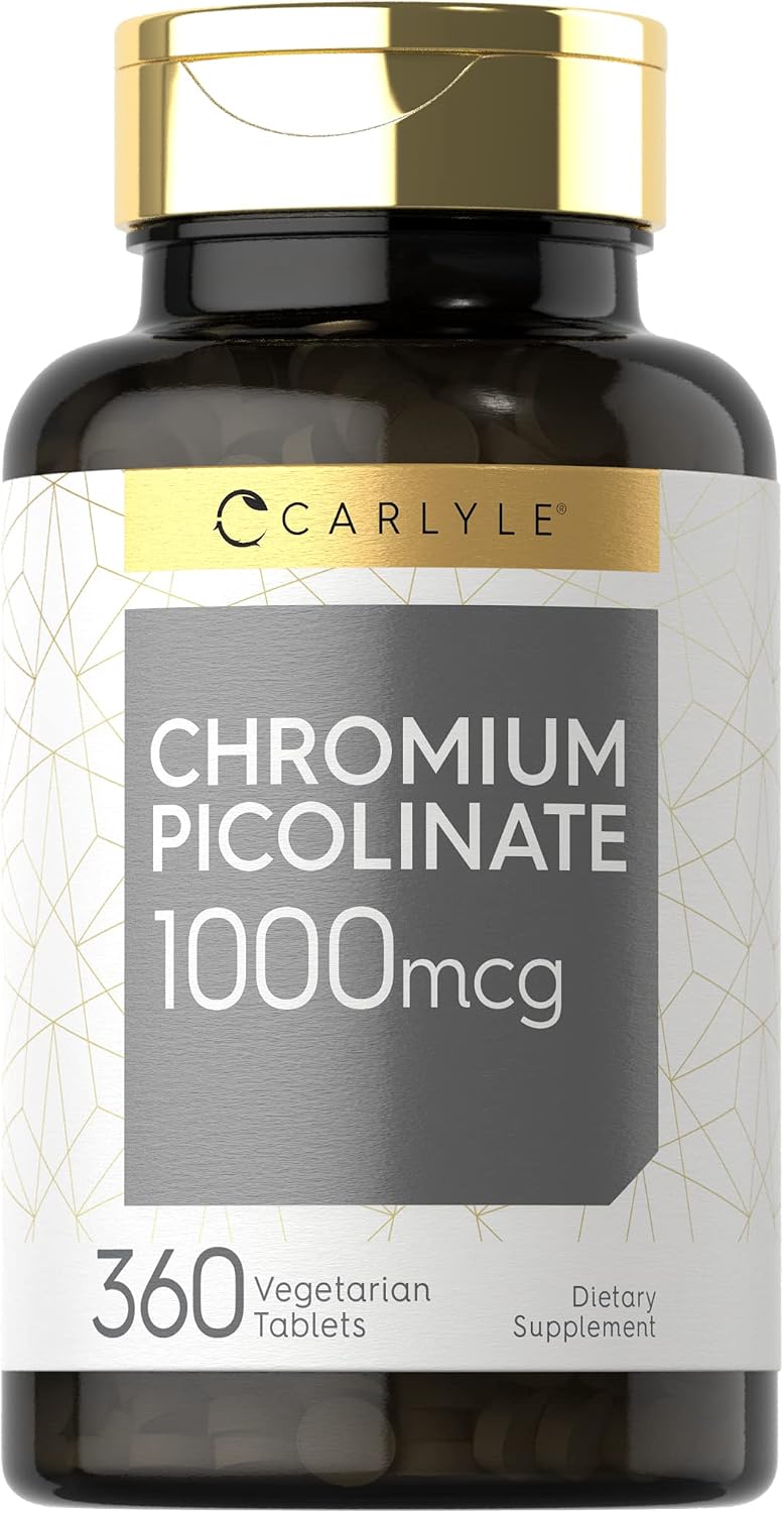 Carlyle Chromium Picolinate 1000 mcg — ქრომის პიკოლინატი | 360 ვეგეტარიანული ტაბლეტი