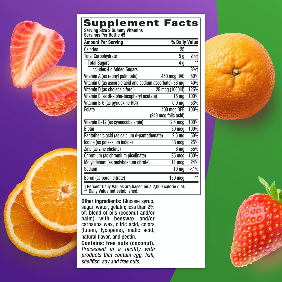 vitafusion Immune Support Multi Gummies — Strawberry + Tangerine, 90 Gummies