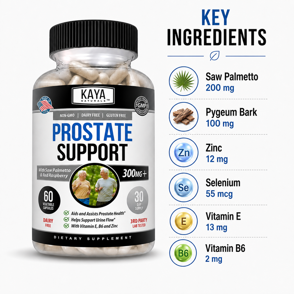 Kaya Naturals Prostate Support key ingredients