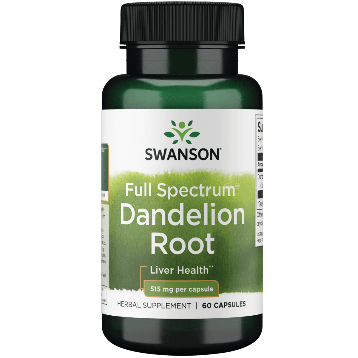Swanson Full Spectrum Dandelion Root 515 mg 60 capsules