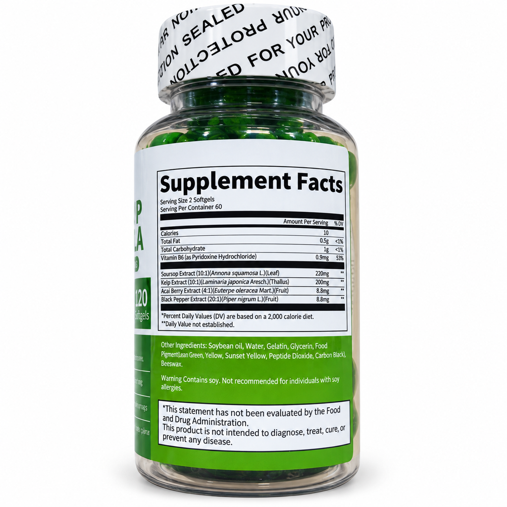 BBEEAAUU Soursop Graviola — შემადგენლობა და დოზირება