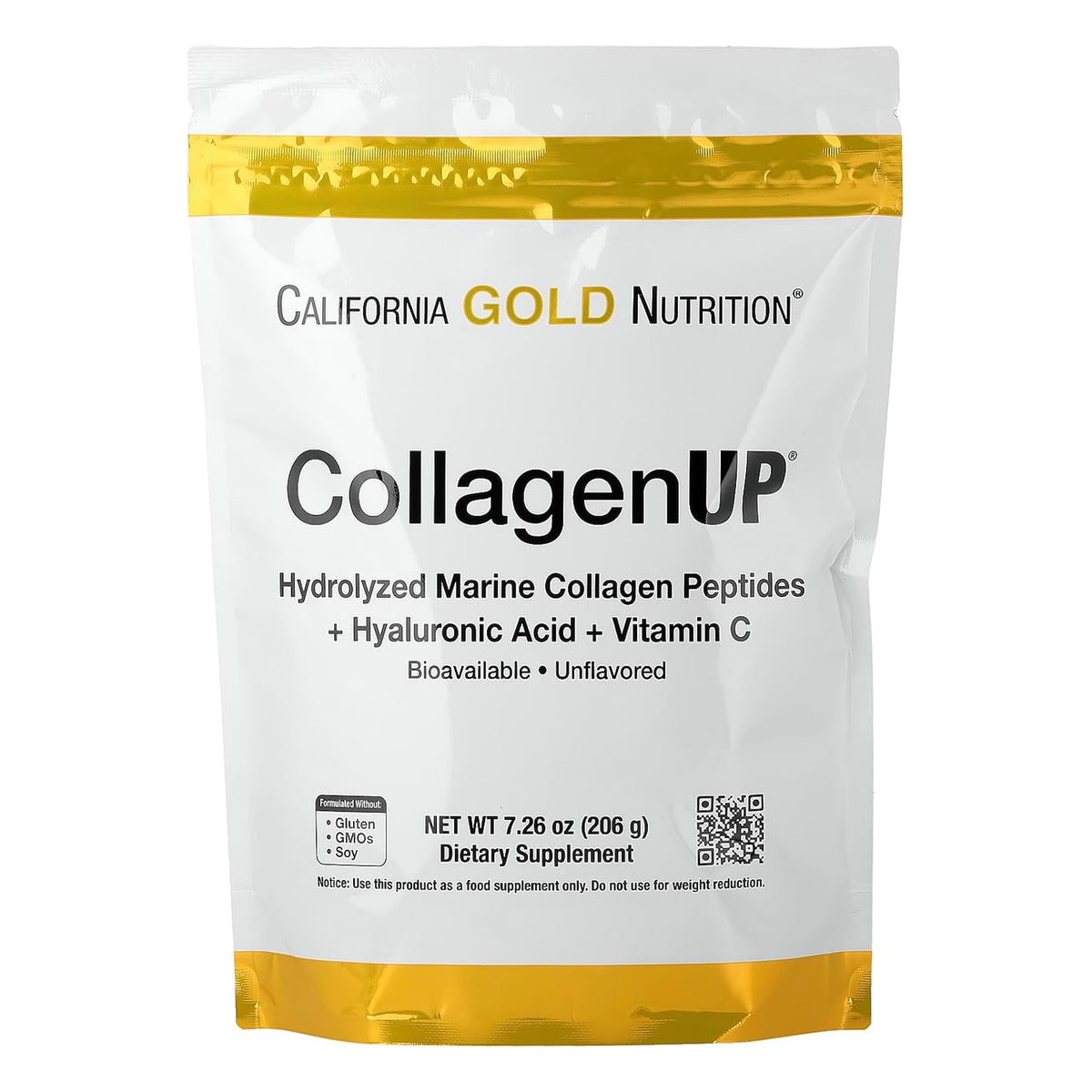 California Gold Nutrition CollagenUP 206 გ — წინა მხარე