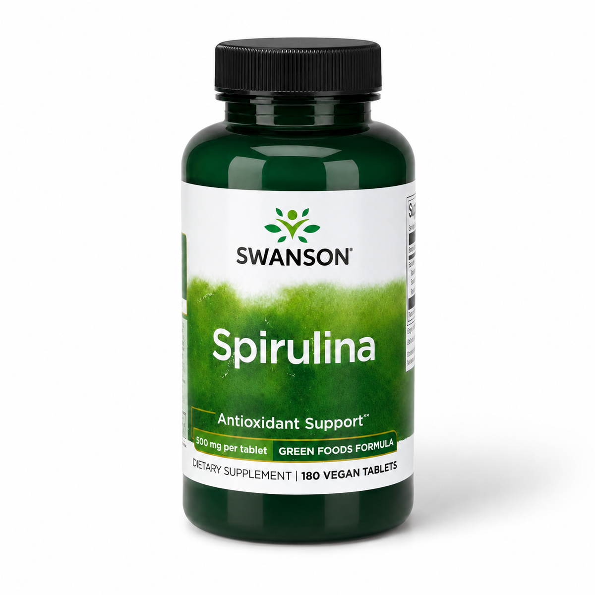 Swanson Spirulina 500 mg — 180 Vegan Tablets