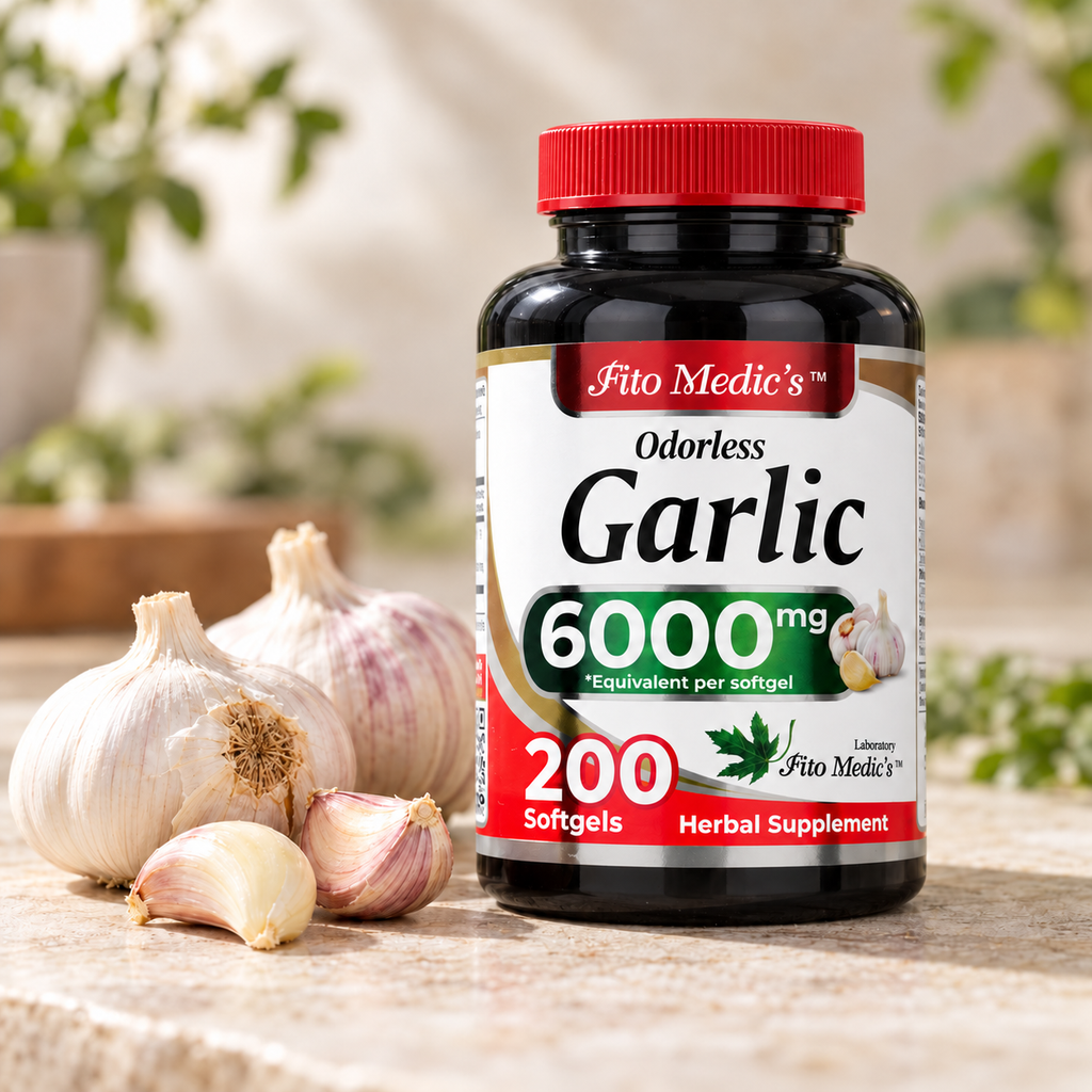 Fito Medic's Odorless Garlic 6000 mg — ნიორთან ერთად