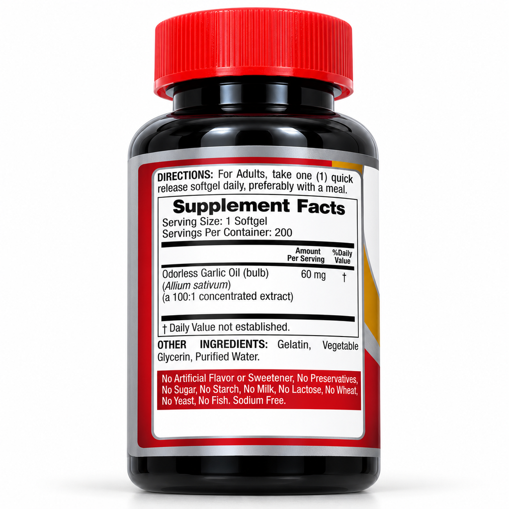 Fito Medic's Odorless Garlic — Supplement Facts და მიღების წესი