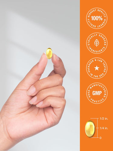 Horbäach Vitamin D3 K2 softgel size