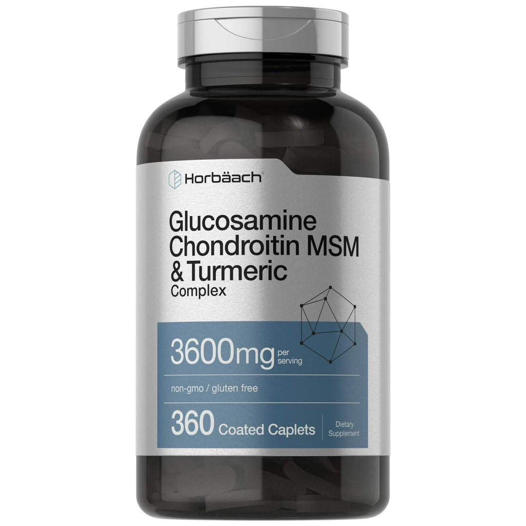 Horbäach Glucosamine Chondroitin MSM & Turmeric Complex 360 Caplets
