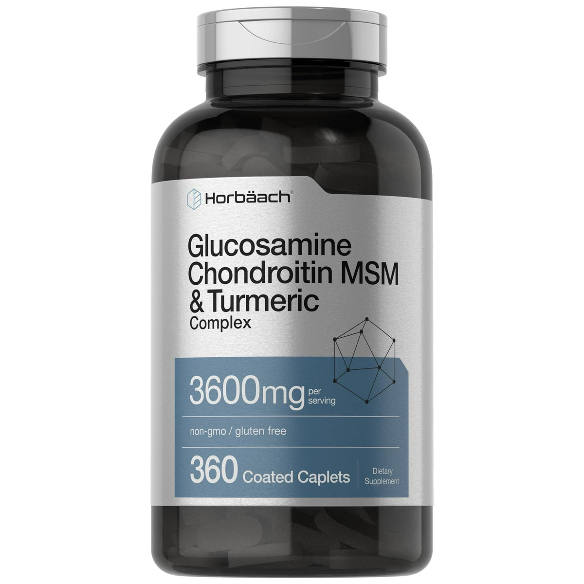 Horbäach Glucosamine Chondroitin MSM & Turmeric Complex 360 Caplets