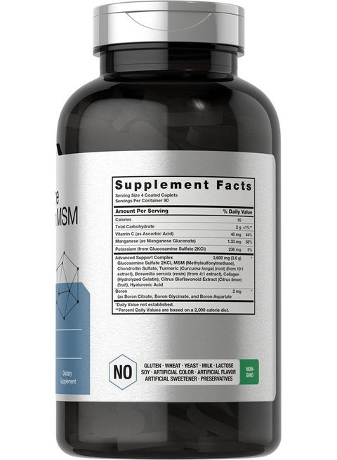 Horbäach Glucosamine Chondroitin MSM Supplement Facts