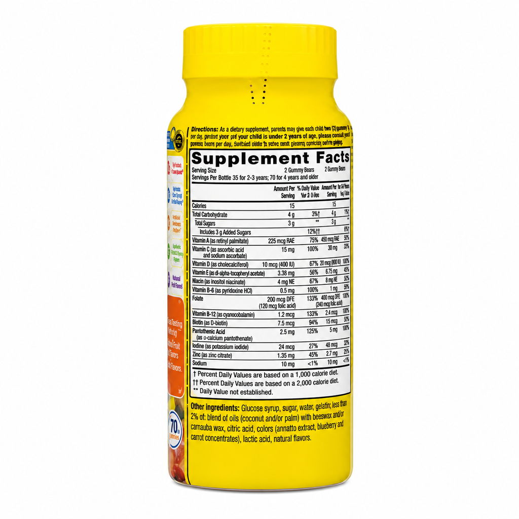 L'il Critters Gummy Vites 70 gummies — Supplement Facts
