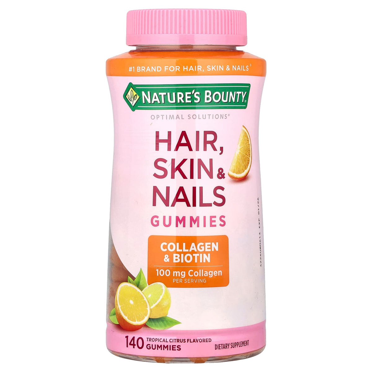 Nature's Bounty Hair Skin and Nails with Biotin and Collagen 140 gummies