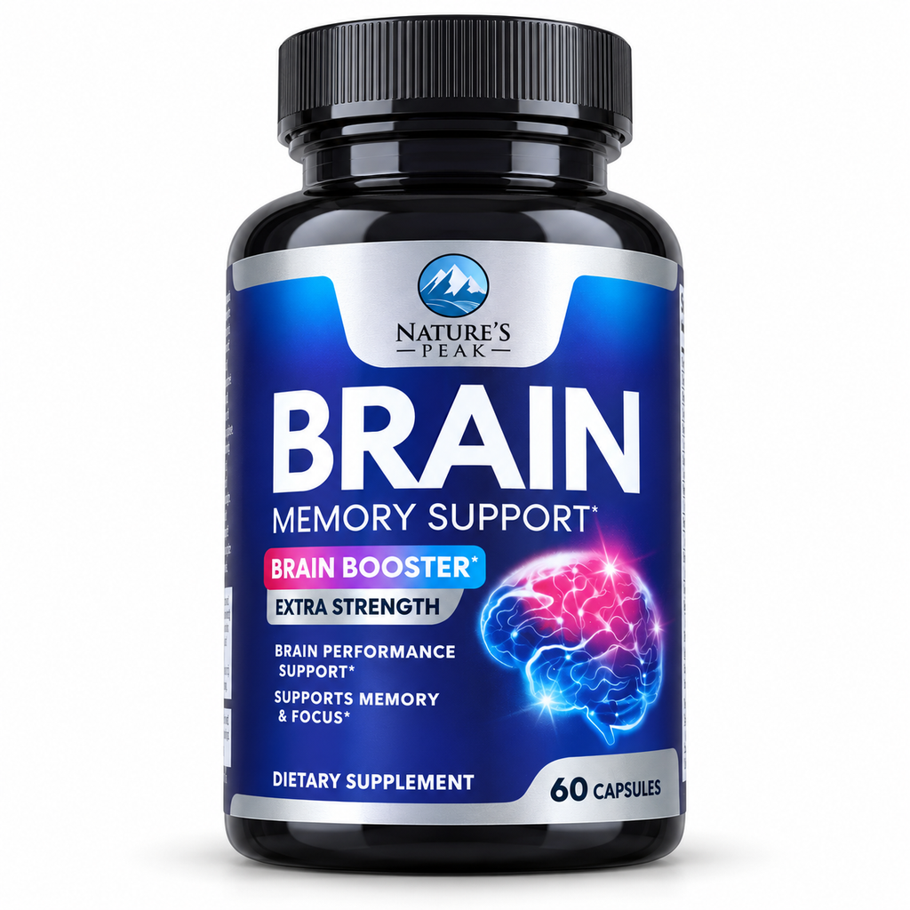 Nature's Peak Brain Memory Support 60 capsules - front