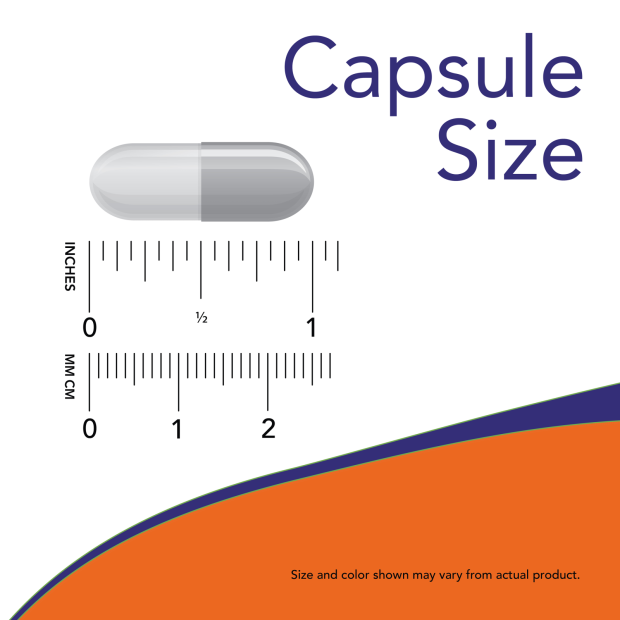 NOW Foods Graviola 500 mg capsule size