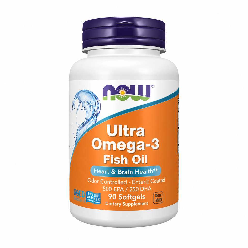 NOW Foods Ultra Omega-3 90 Softgels — front