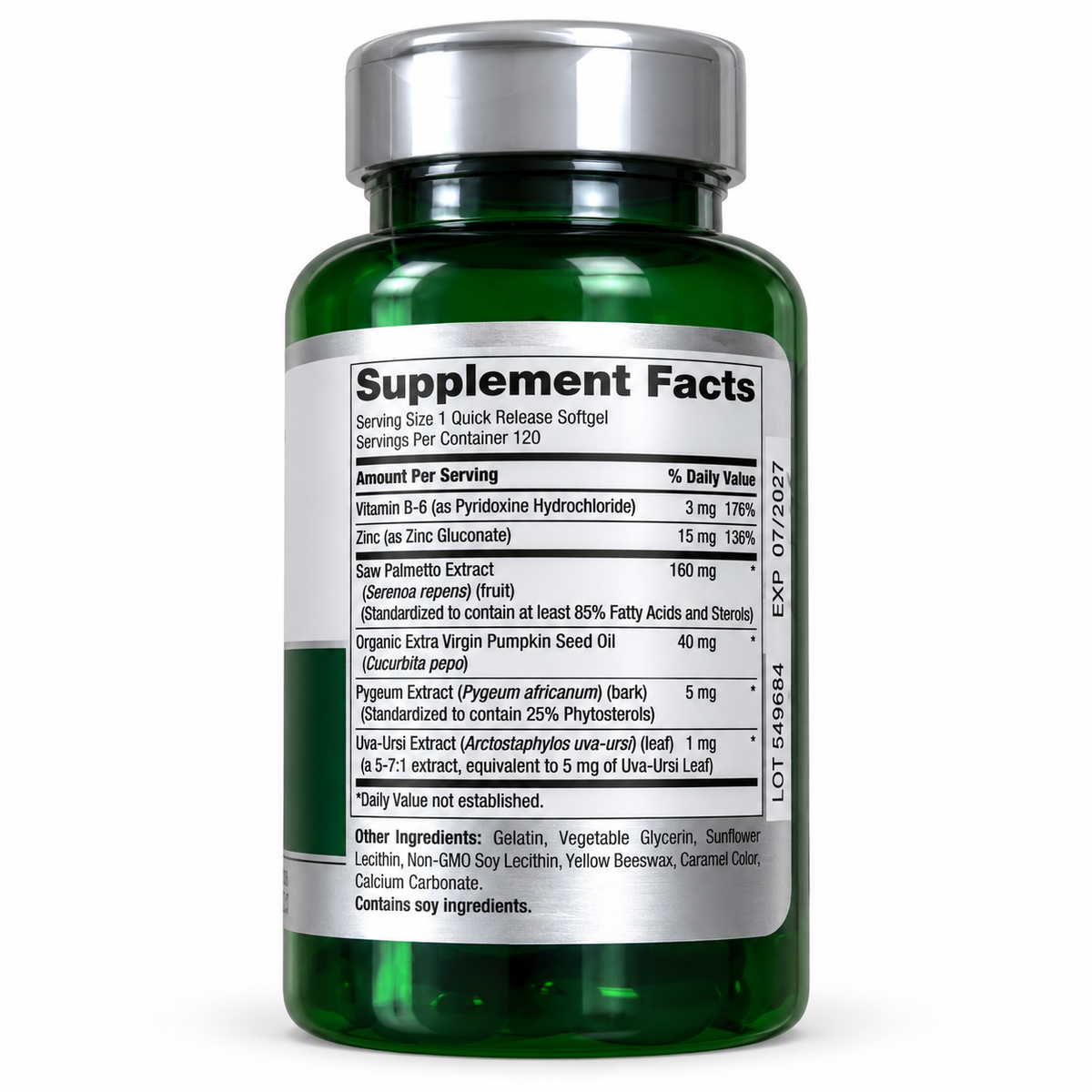Piping Rock Prosta Palmetto Super Strength - Supplement Facts