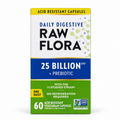 Raw Flora Daily Digestive 25 Billion CFU + Prebiotic — 60 vegetarian capsules