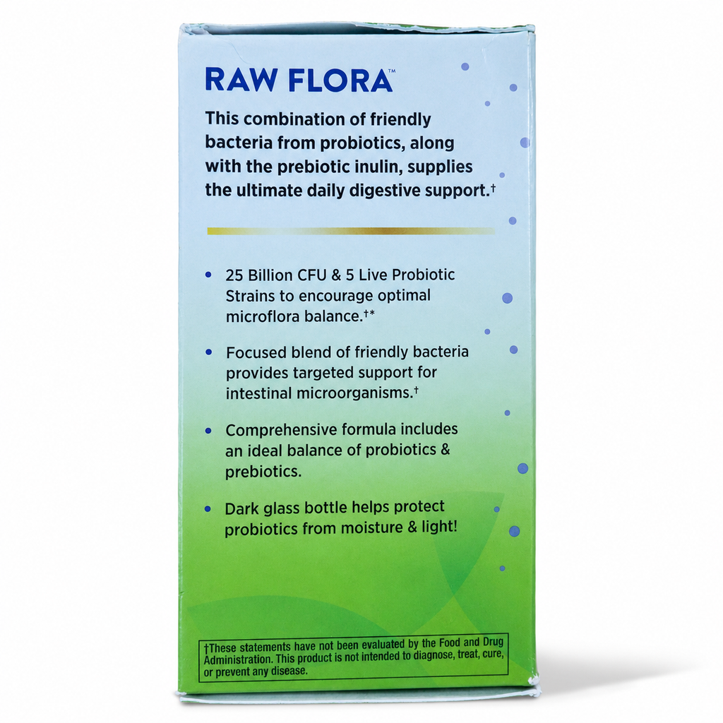 Raw Flora Daily Digestive — პროდუქტის მახასიათებლები