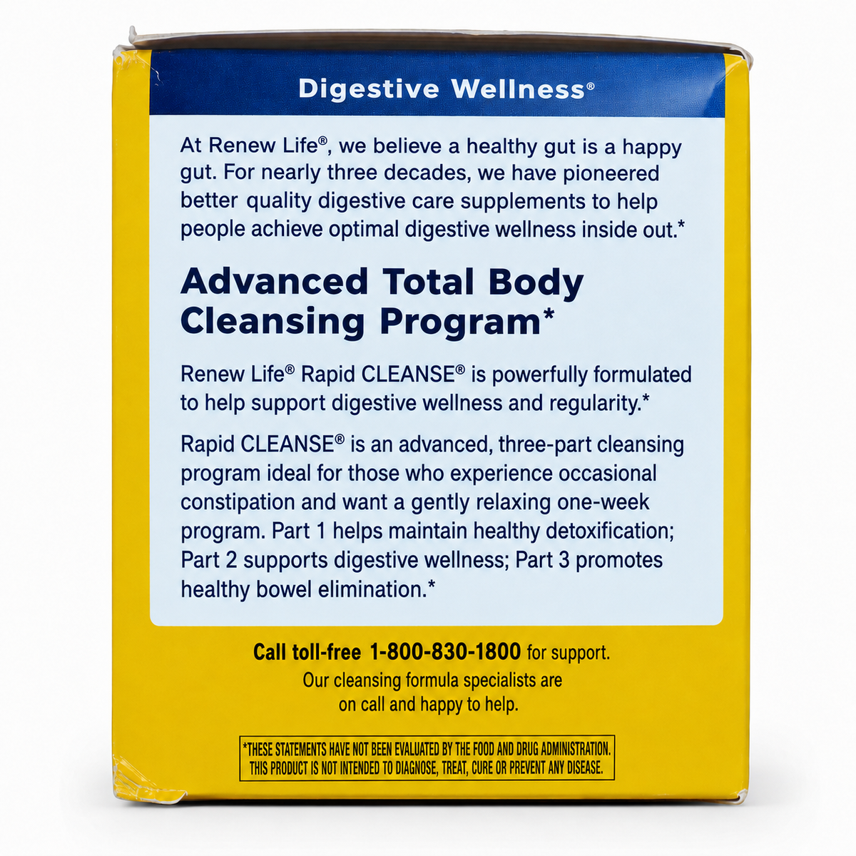 Renew Life Rapid Cleanse — Digestive Wellness და პროგრამის ინფორმაცია