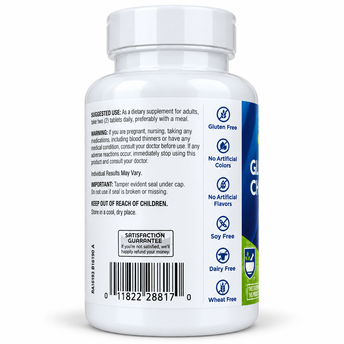 Rite Aid Glucosamine Chondroitin Complex — suggested use and warnings