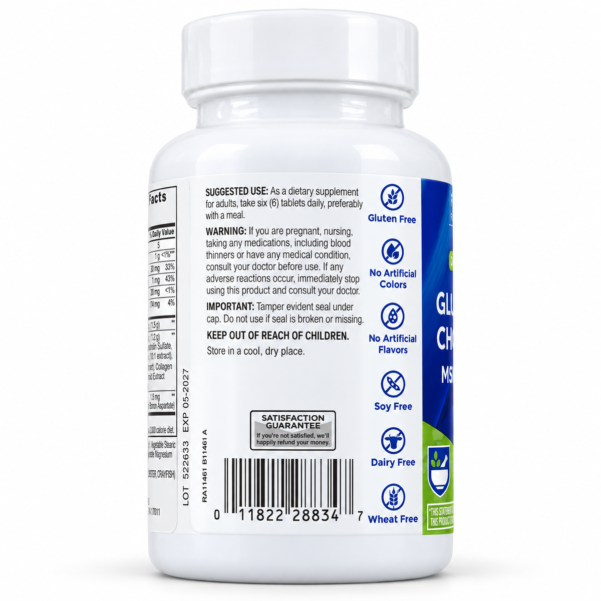 Rite Aid Glucosamine Chondroitin MSM + Turmeric — suggested use and warnings