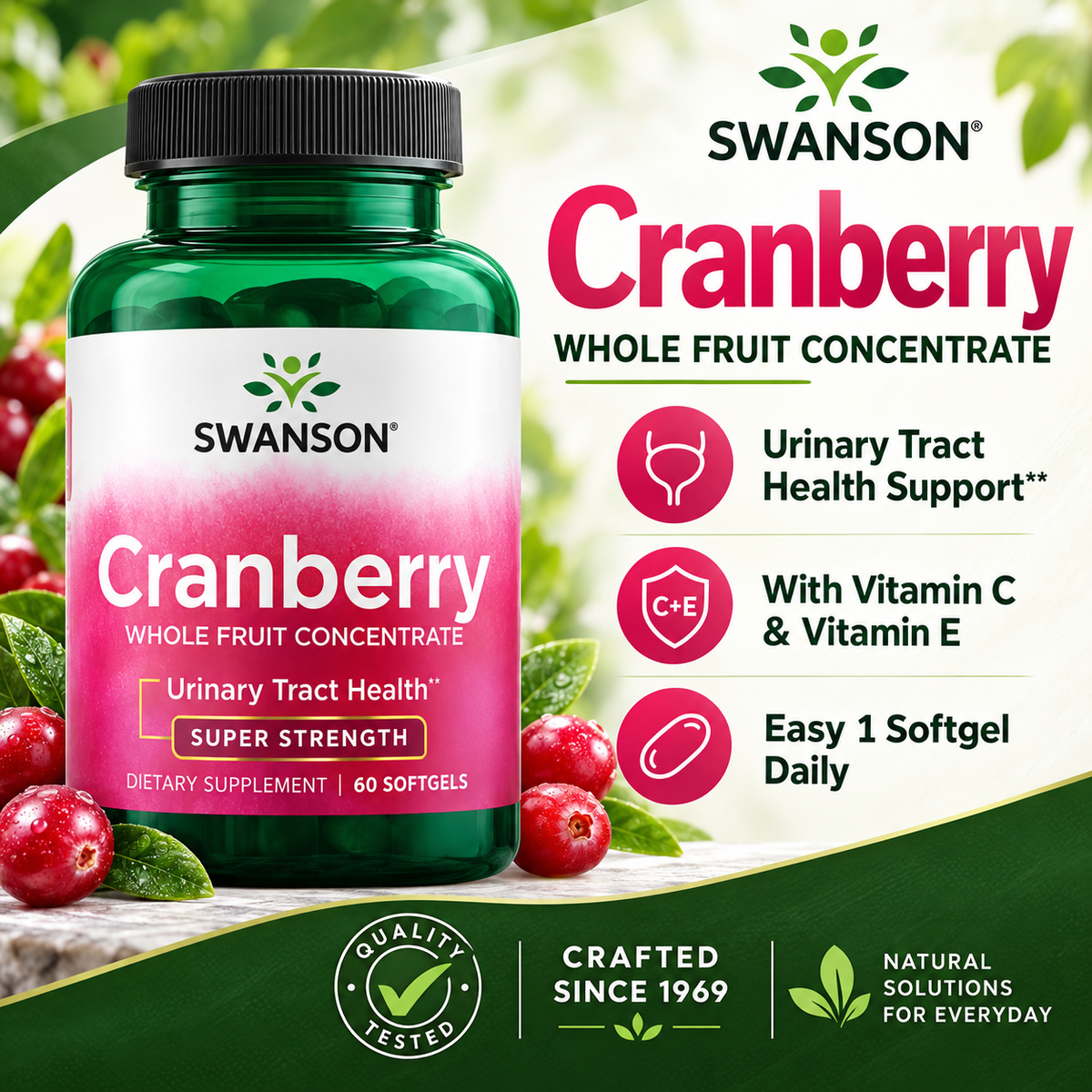 Swanson Cranberry product benefits