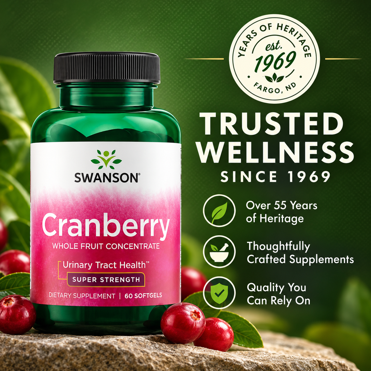 Swanson Cranberry brand quality and heritage