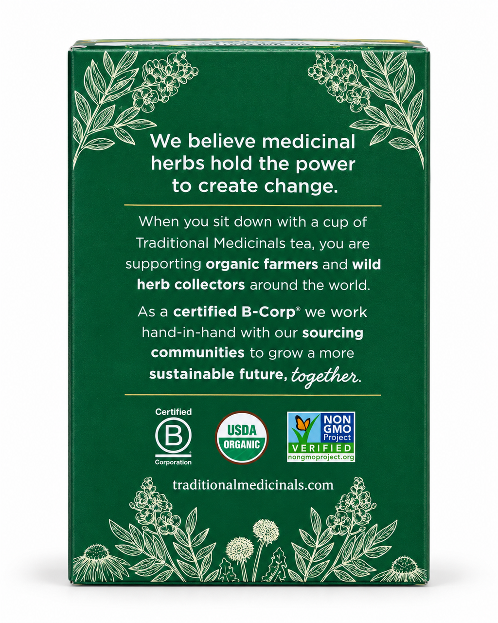 Traditional Medicinals Organic Dandelion Leaf & Root tea - back