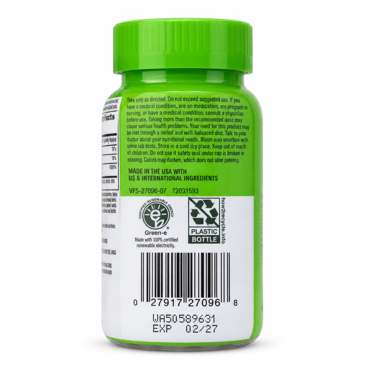Vitafusion B12 1000 მკგ, 60 ჟელე — შტრიხკოდი და ვადა