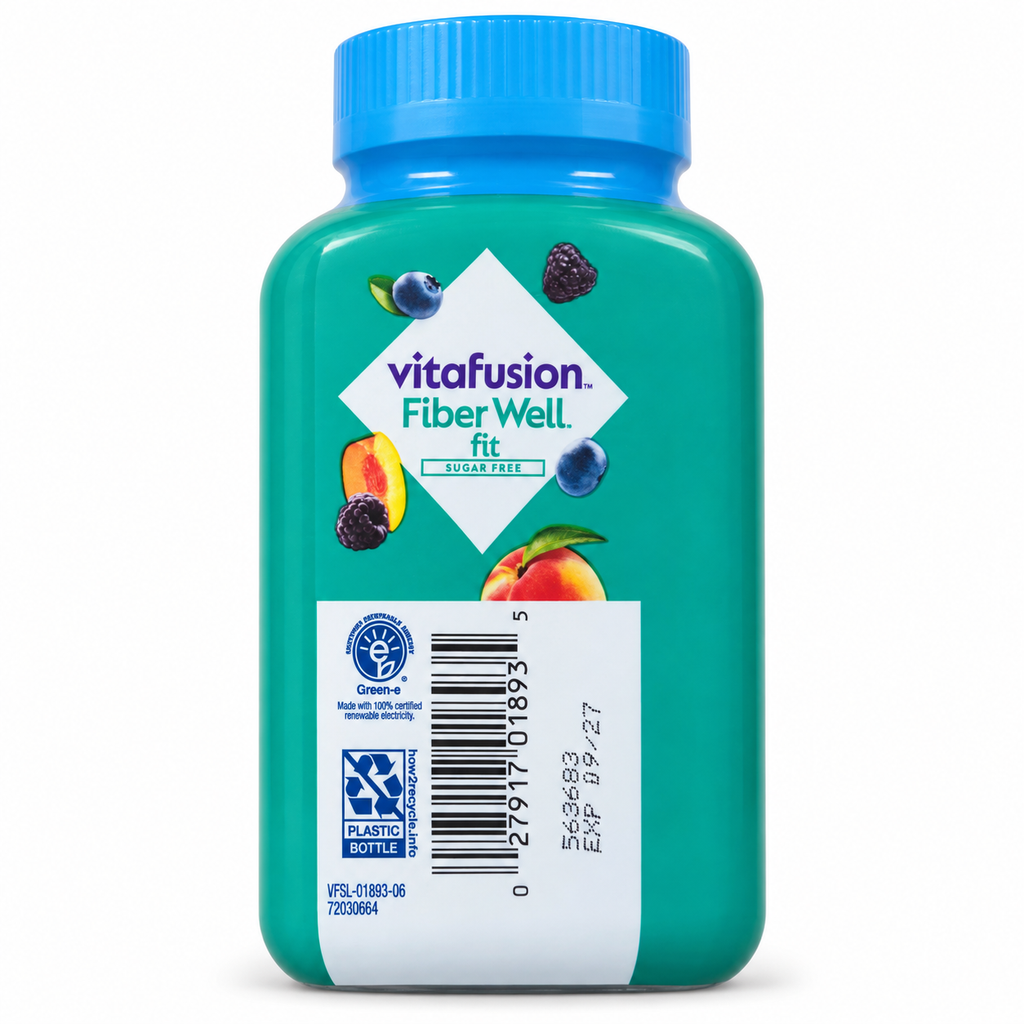 Vitafusion Fiber Well Fit 90 ჟელე - უკანა მხარე
