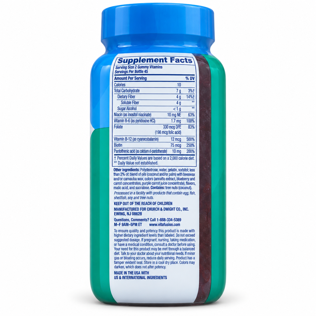 Vitafusion Fiber Well Fit - Supplement Facts