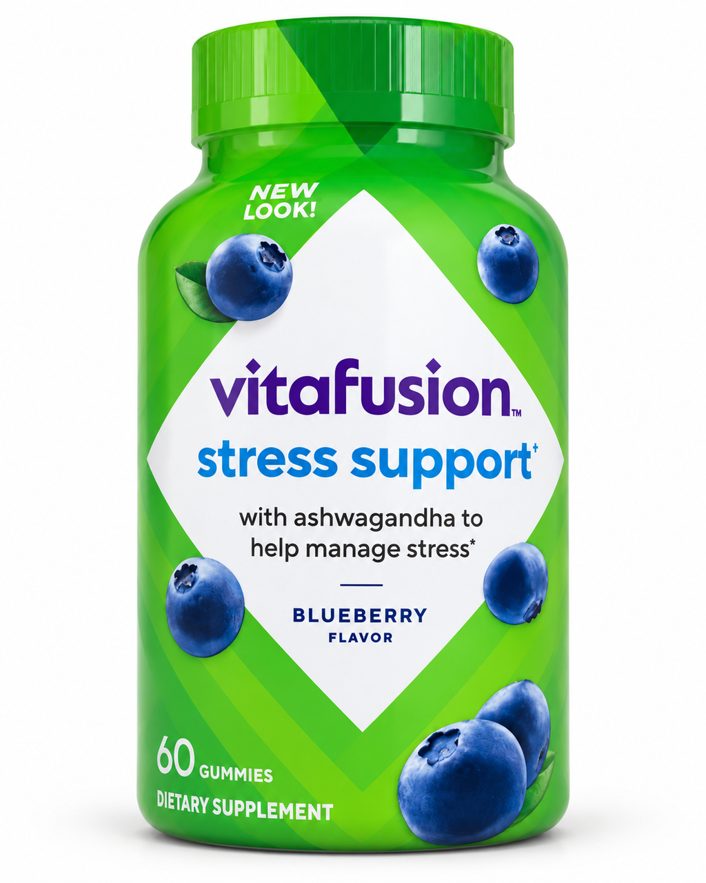 Vitafusion Stress Support Ashwagandha 125 mg, 60 gummies - front