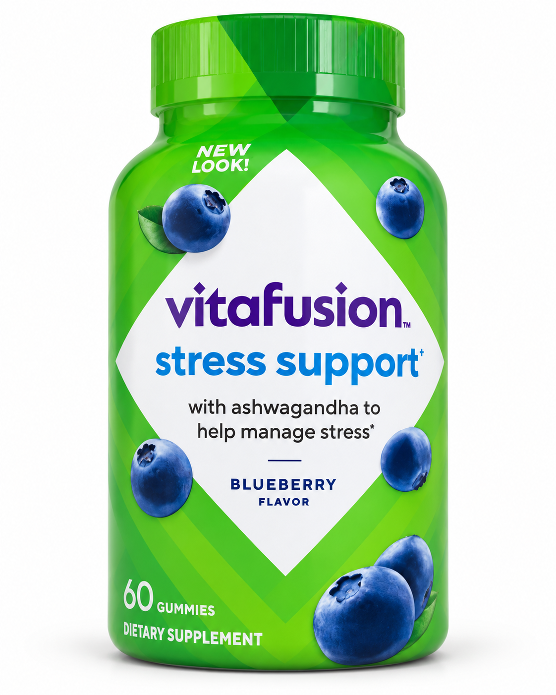 Vitafusion Stress Support Ashwagandha 125 mg, 60 gummies - front