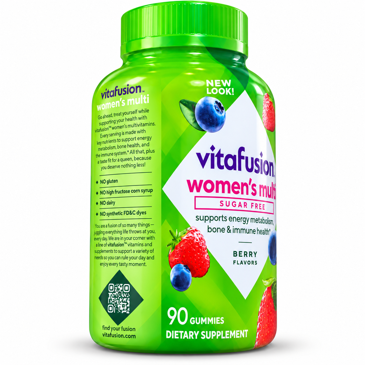 Vitafusion Women’s Multi Sugar Free 90 gummies - გვერდითი ხედი